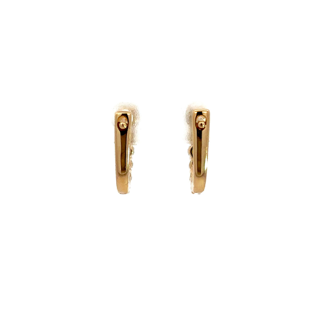 Hoop Earrings (Round) - 14k Gold 0.50ct