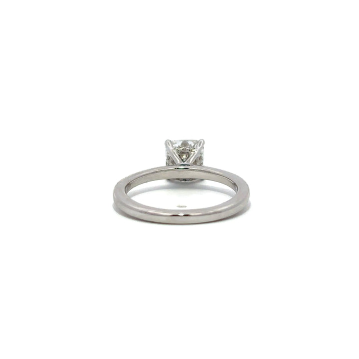 Hidden Halo (Square Cushion) - 14k White Gold 1.55ct #12050