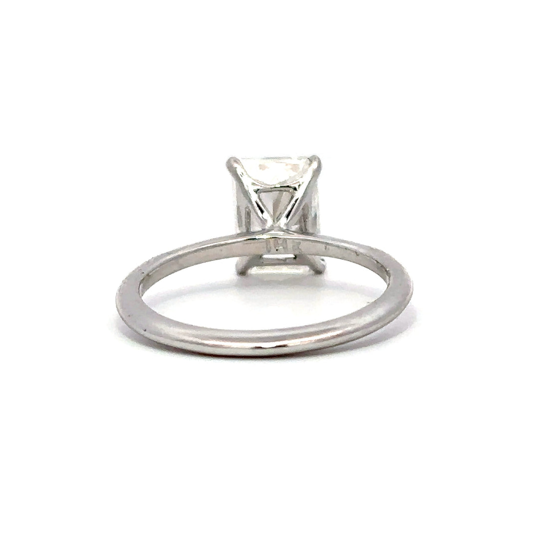 Solitaire Ring (Radiant) - 14k White Gold 2.08ct #12140