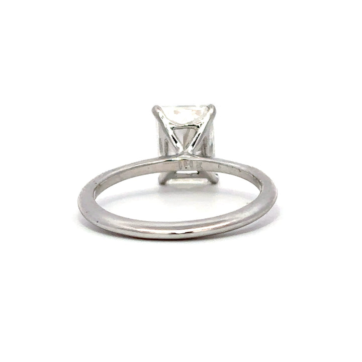 Solitaire Ring (Radiant) - 14k White Gold 2.08ct #12140