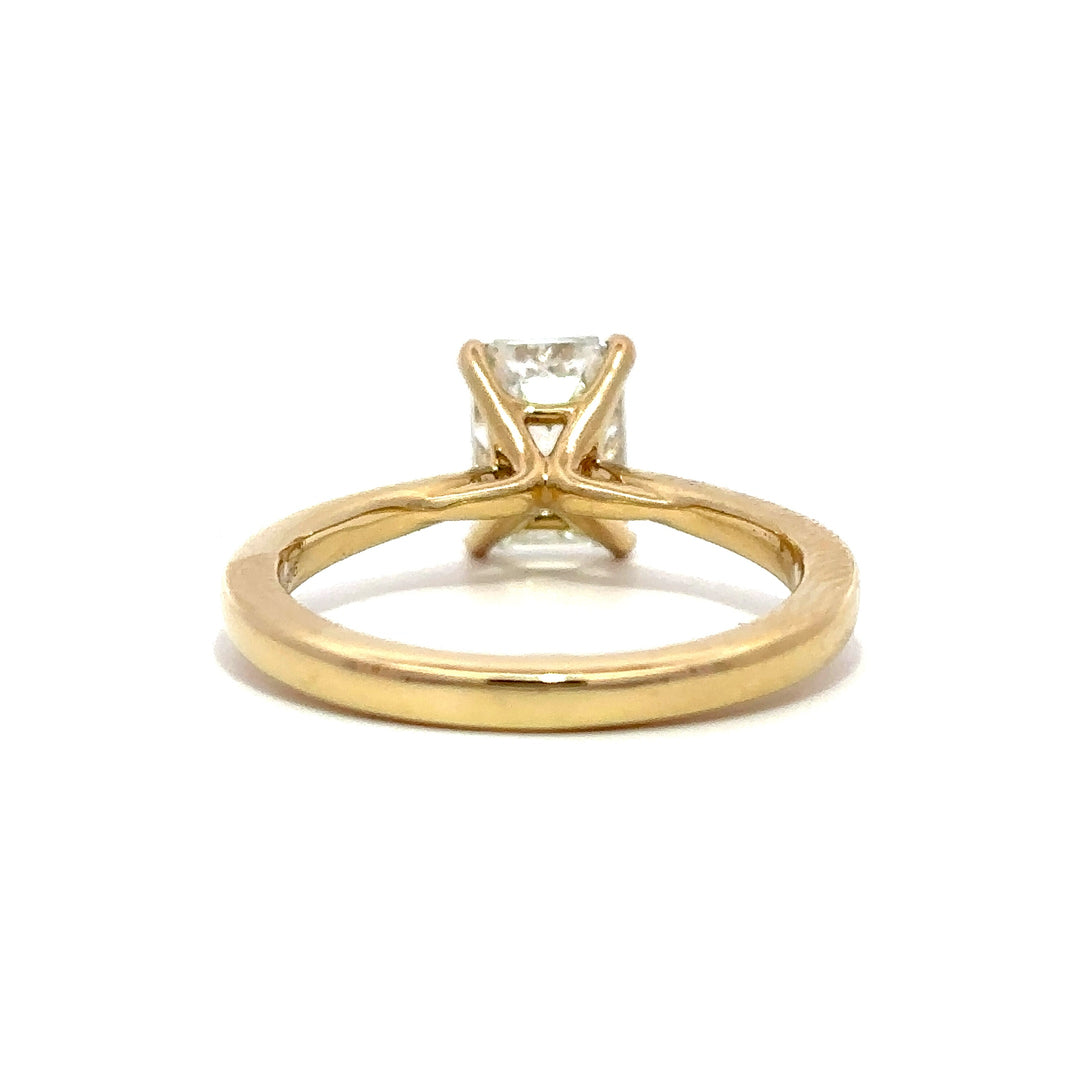 Solitaire Ring (Emerald) - 14k Yellow Gold 1.52ct #12126
