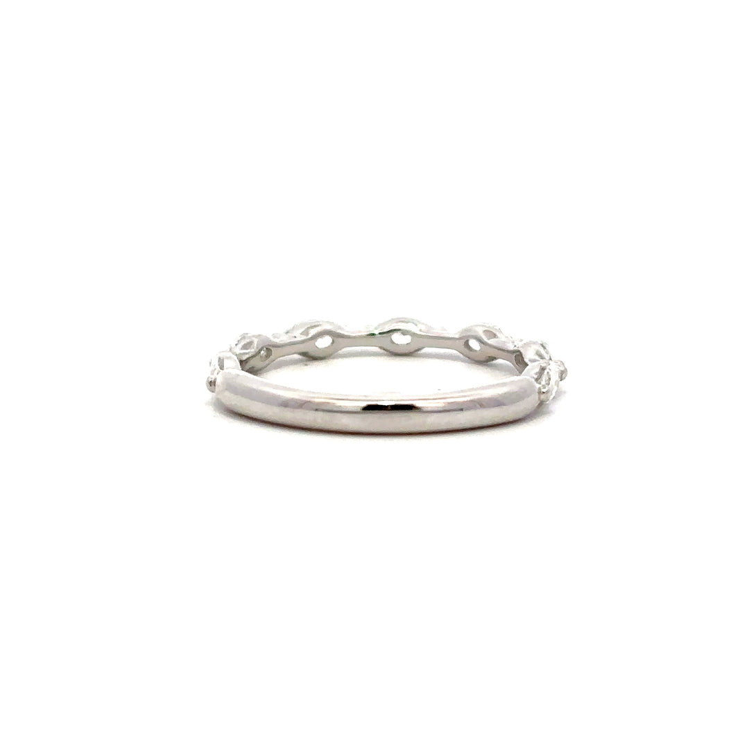Half Eternity Ring (Marquise) - 14k White Gold 0.42ctw #12094