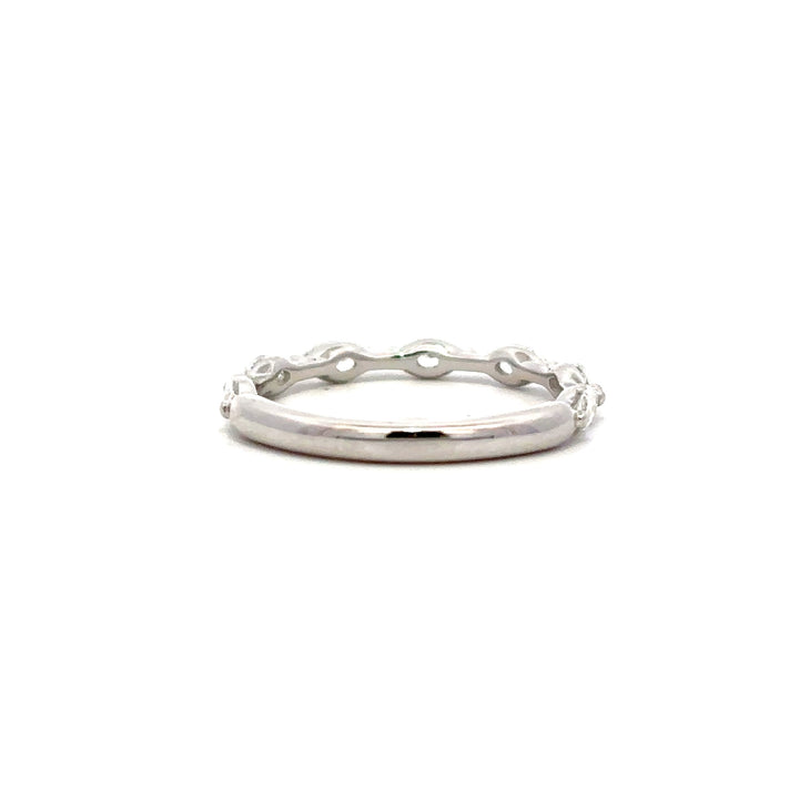 Half Eternity Ring (Marquise) - 14k White Gold 0.42ctw #12094