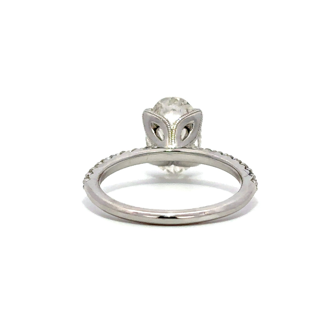 Pavé Ring (Oval) - 14k White Gold 2.27ct #12132