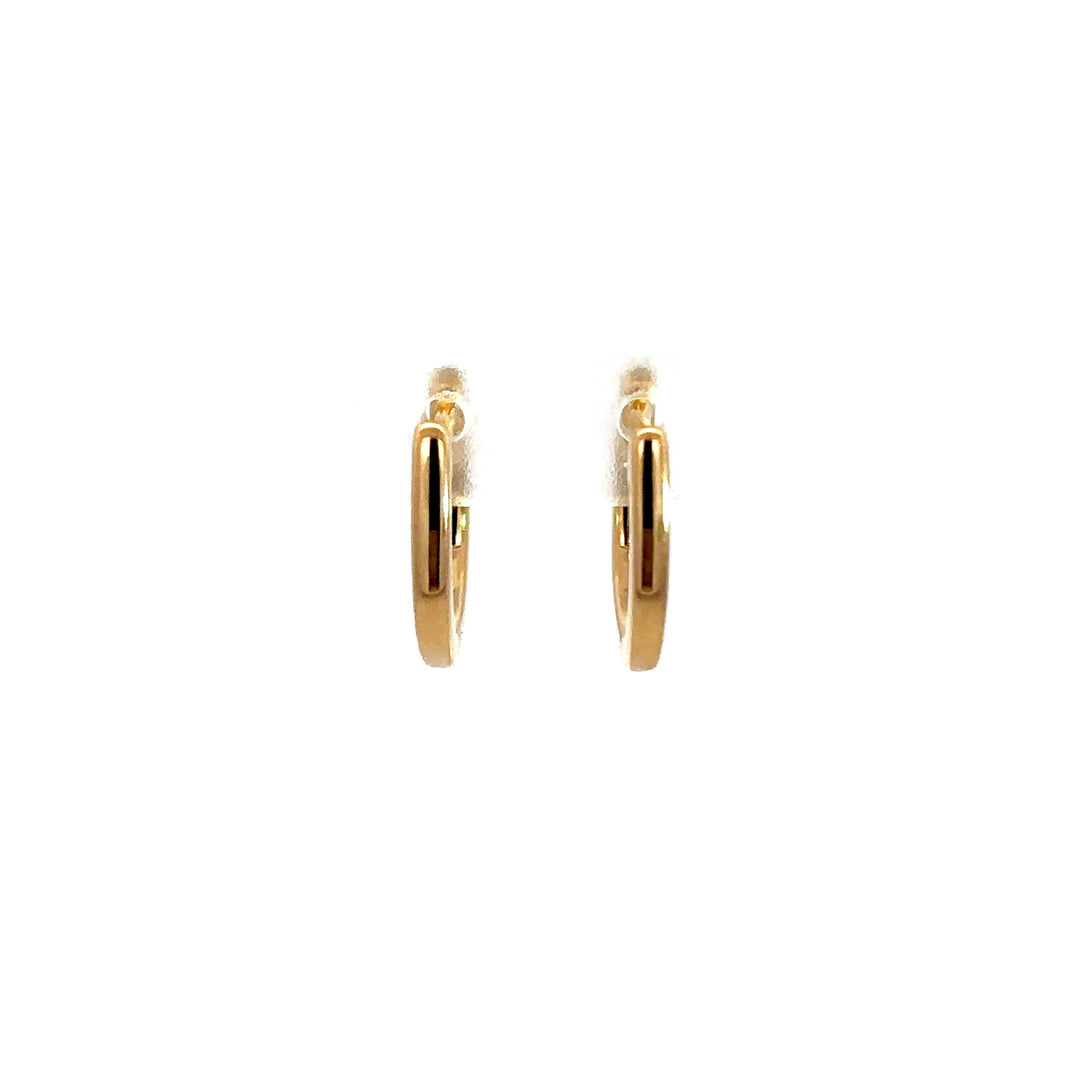 Hoop Earrings (Round) - 14k Yellow Gold 0.18ct #12121