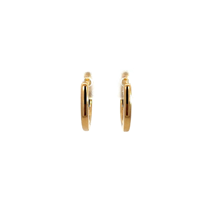 Hoop Earrings (Round) - 14k Yellow Gold 0.18ct #12121