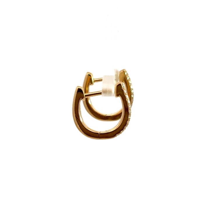Hoop Earrings (Round) - 14k Yellow Gold 0.18ct #12121