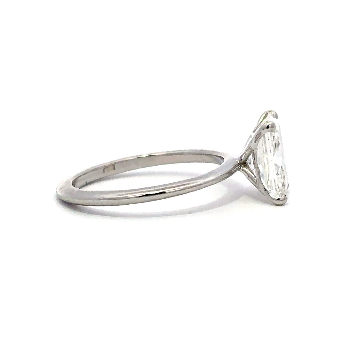 Solitaire Ring (Radiant) - 14k White Gold 2.08ct #12140