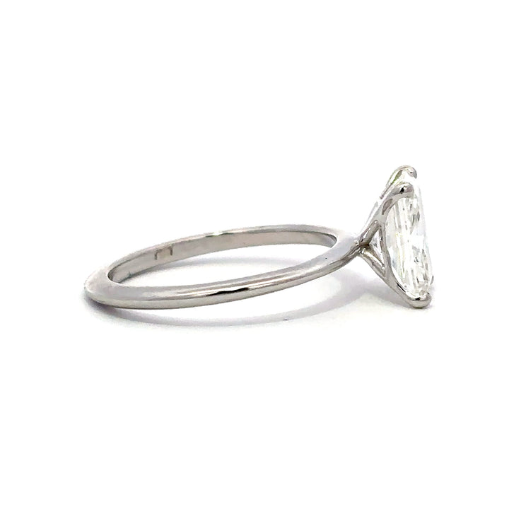Solitaire Ring (Radiant) - 14k White Gold 2.08ct #12140