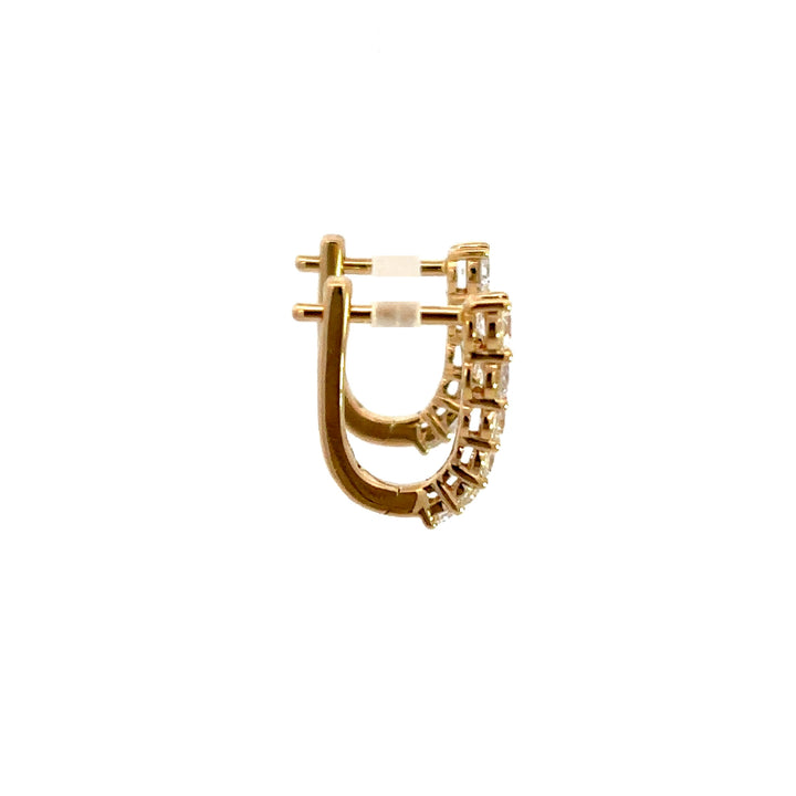 Hoop Earrings (Round) - 14k Gold 0.50ct