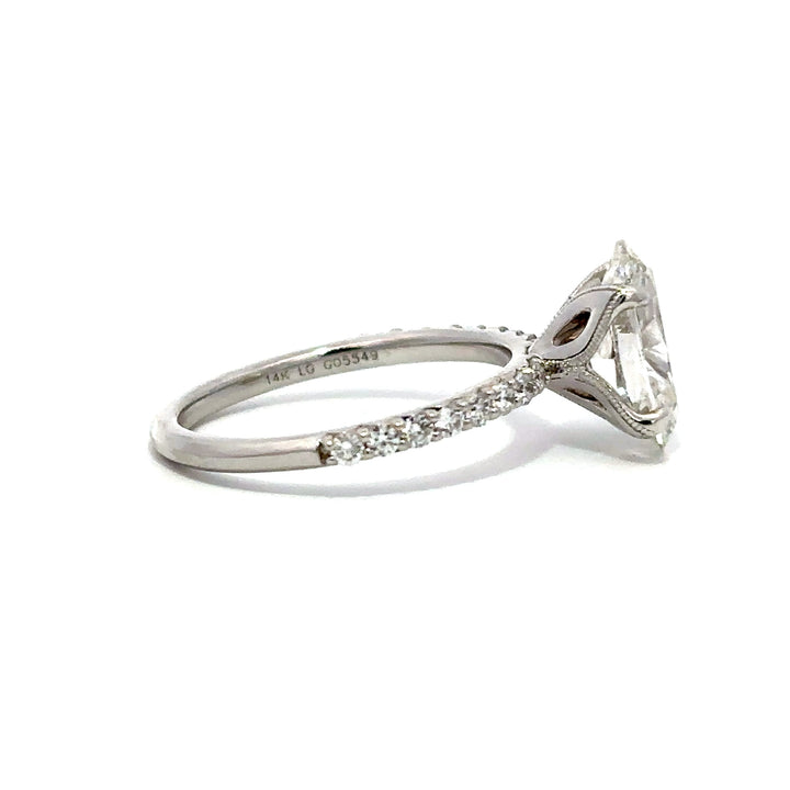 Pavé Ring (Oval) - 14k White Gold 2.27ct #12132