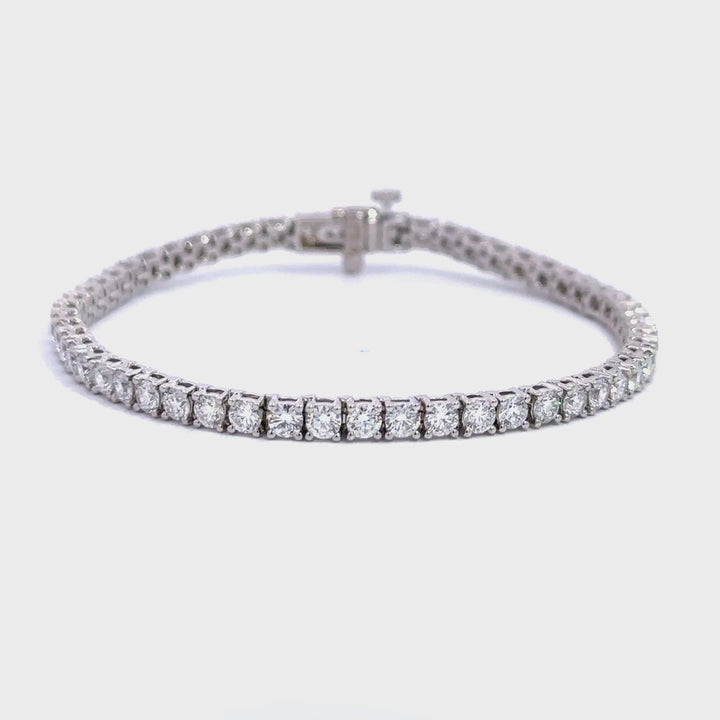 Tennis Bracelet - 10k White Gold 7.00ct #12202