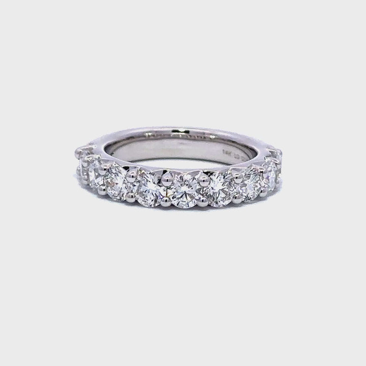 French Pave Ring - 14k White Gold 2.00ct #11397