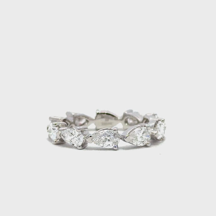 Eternity Ring (Pear) - 14k White Gold 2.73ctw #11400