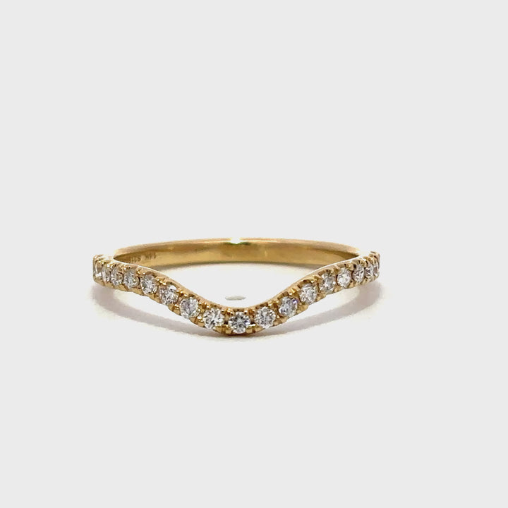 Curved Ring - 14k Yellow Gold #12783