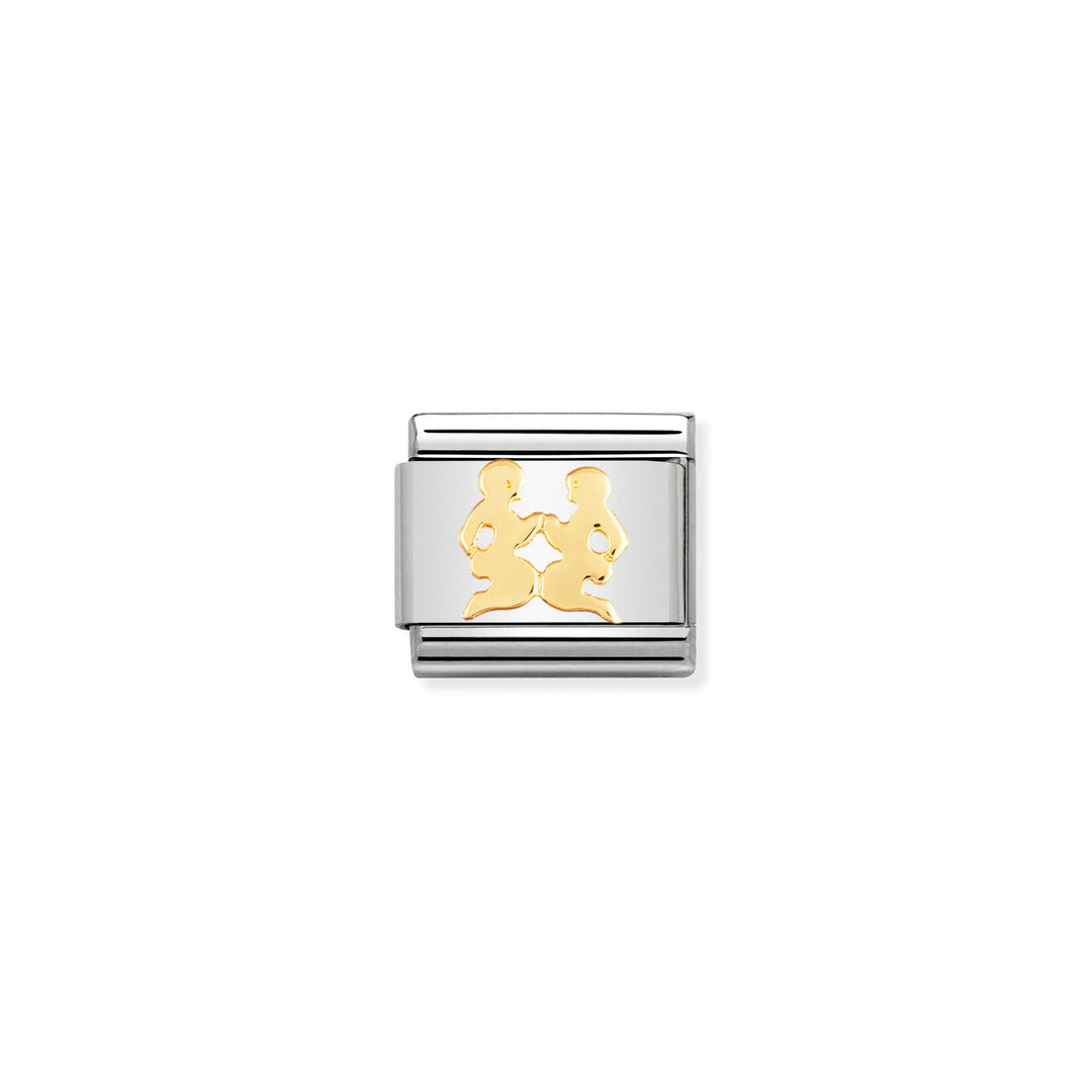 Composable Charm Link - Zodiac Signs in Stainless Steel & 18k Yellow Gold