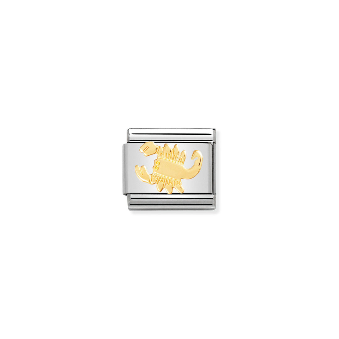Composable Charm Link - Zodiac Signs in Stainless Steel & 18k Yellow Gold