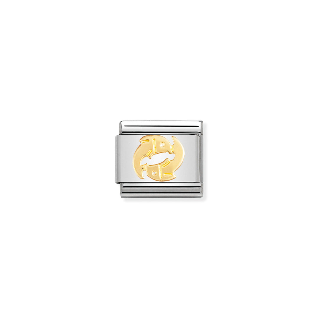 Composable Charm Link - Zodiac Signs in Stainless Steel & 18k Yellow Gold
