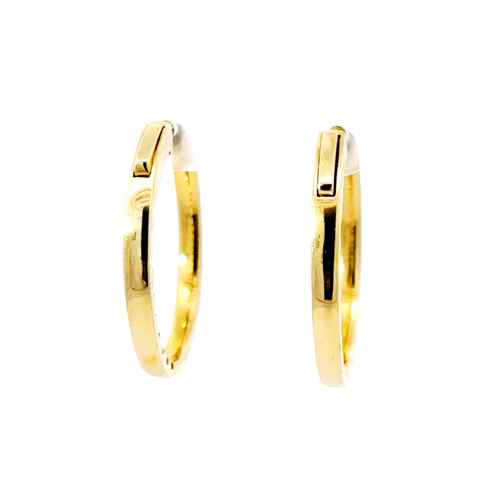 Hoop Earrings (Round) - 14k Yellow Gold 1.90ct #10726