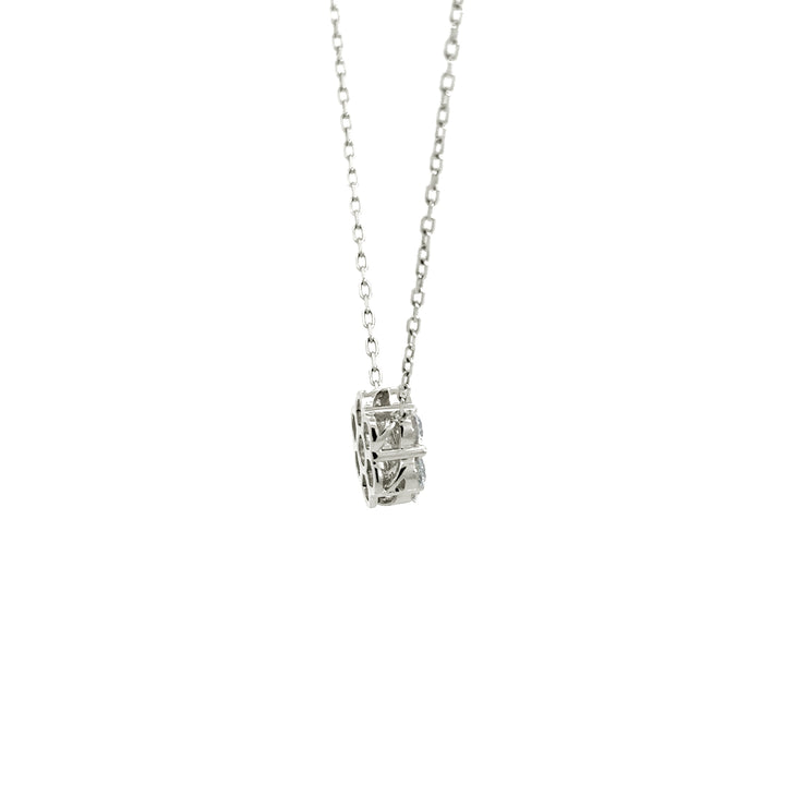 Flower Necklace - 14k White Gold 1.00ct #10935