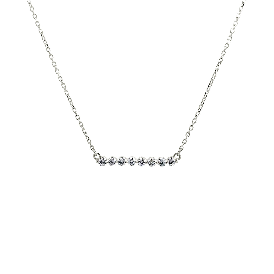 ◆STONEHENgE◆ Crossing 14K Lab Diamond Necklace SA24D39U4W Pandora Nova Lab-Grown Diamond Pendant Necklace | White gold