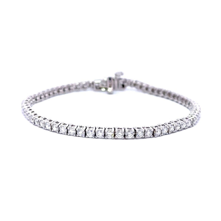 Tennis Bracelet - 14k White Gold 3.00ct #11696