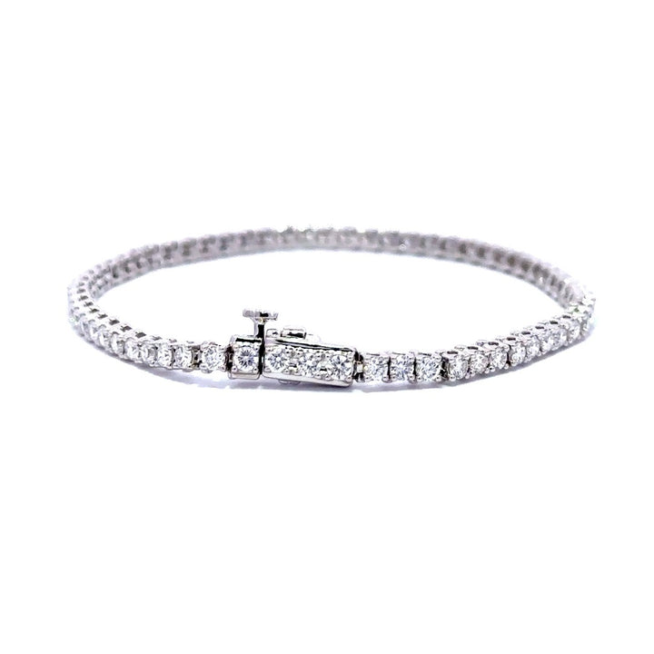 Tennis Bracelet - 14k White Gold 3.00ct #11696