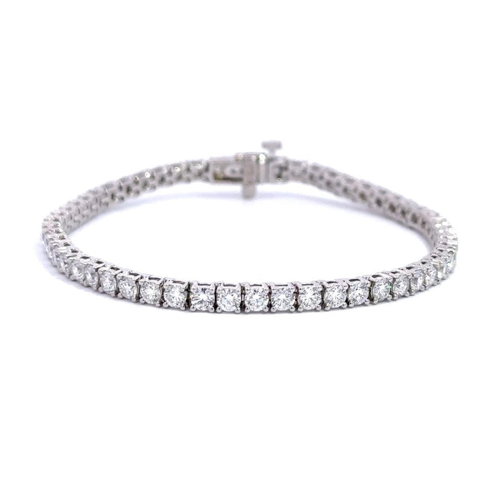 Tennis Bracelet - 14k White Gold 5.00ct #11697