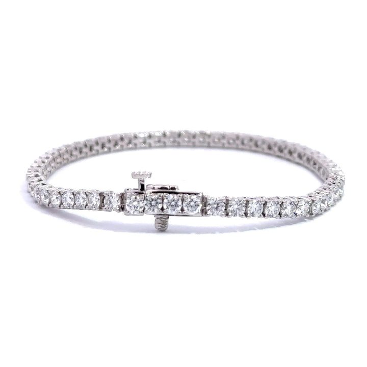 Tennis Bracelet - 14k White Gold 5.00ct #11697