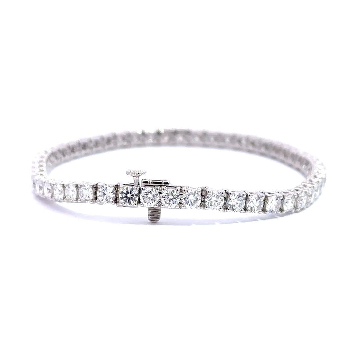 Tennis Bracelet - 14k White Gold 8.66ct #11778