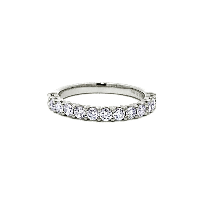 Shared Prong Ring - 14k White Gold 0.75ct #11897