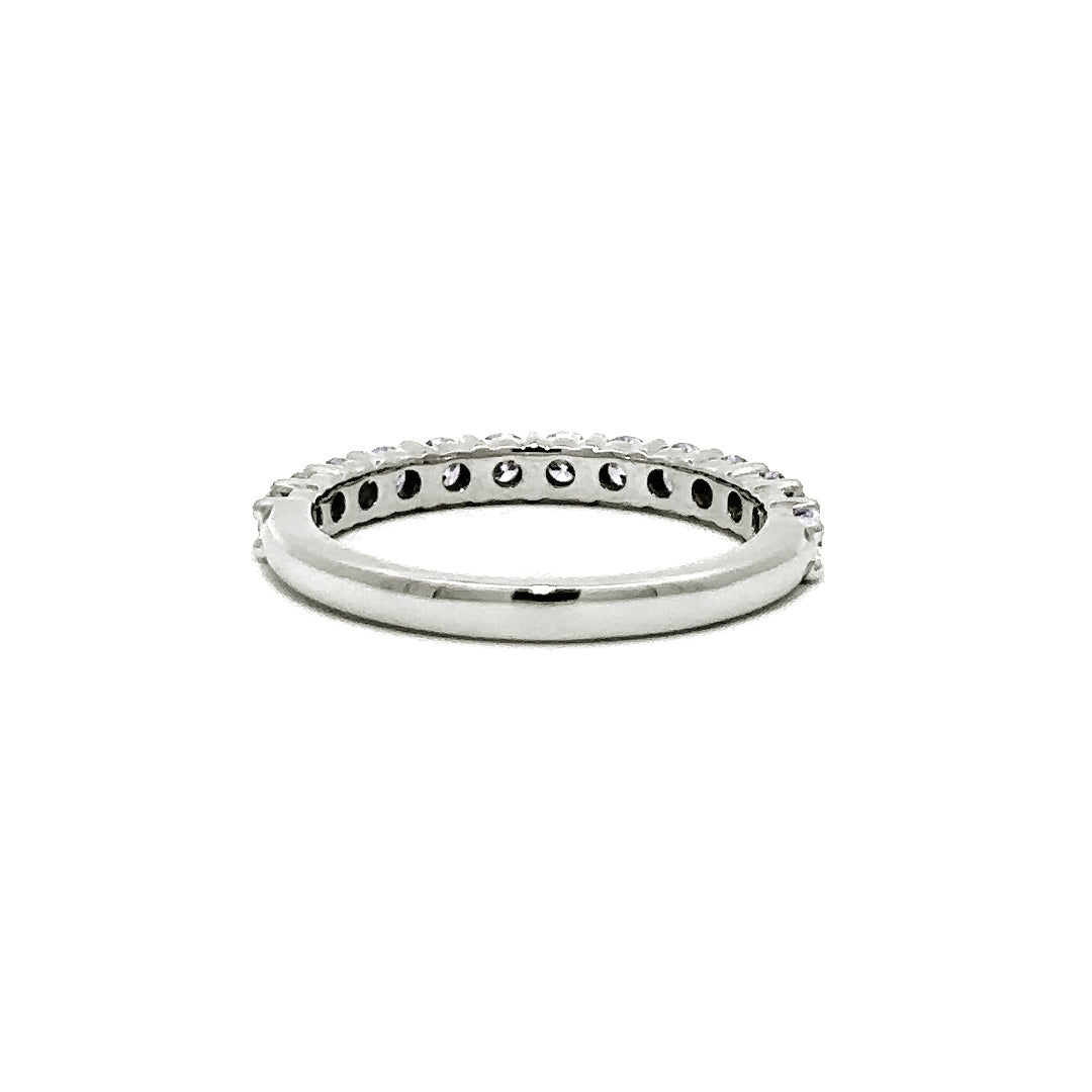 Shared Prong Ring - 14k White Gold 0.75ct #11897