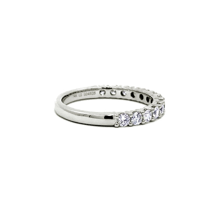 Shared Prong Ring - 14k White Gold 0.75ct #11897