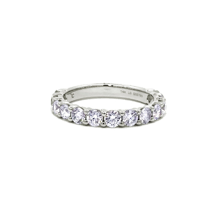 Shared Prong Ring - 14k White Gold 1.50ct #11234