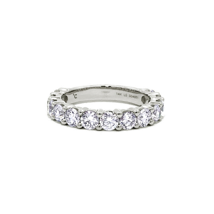 Shared Prong Ring - 14k White Gold 2.00ct #11396