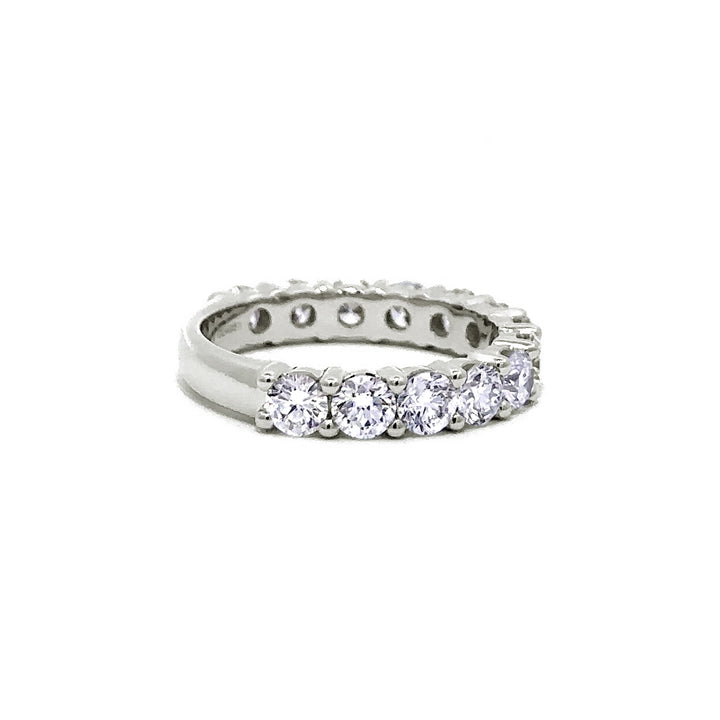 Shared Prong Ring - 14k White Gold 2.00ct #11396