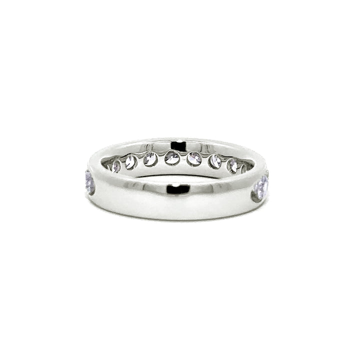 Channel Set Ring - 14k White Gold 1.50ct #11244