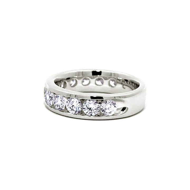 Channel Set Ring - 14k White Gold 2.00ct #11245