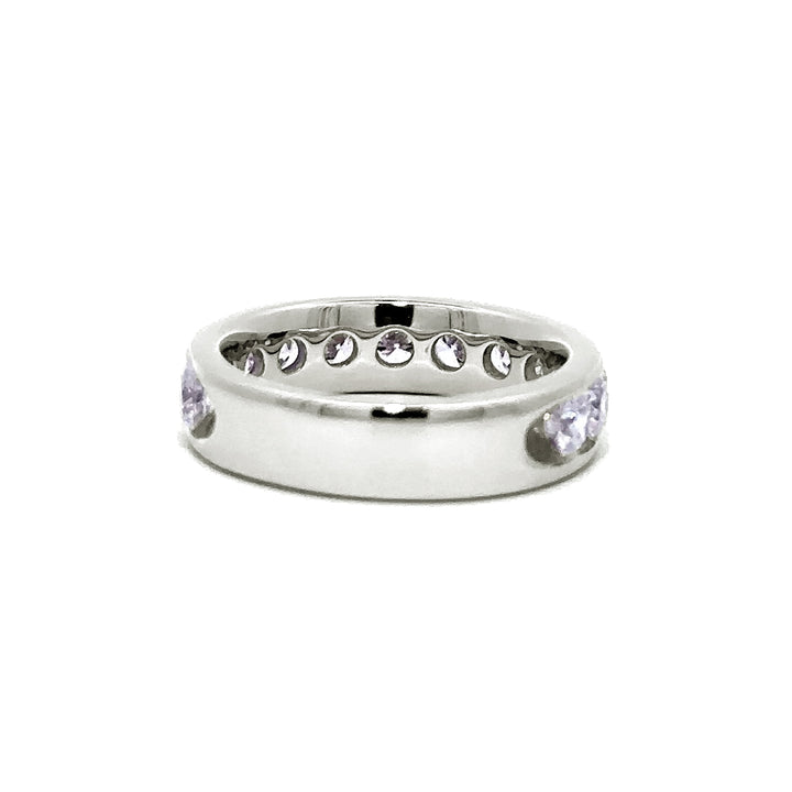 Channel Set Ring - 14k White Gold 2.00ct #11245