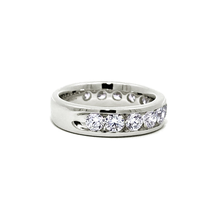 Channel Set Ring - 14k White Gold 2.00ct #11245