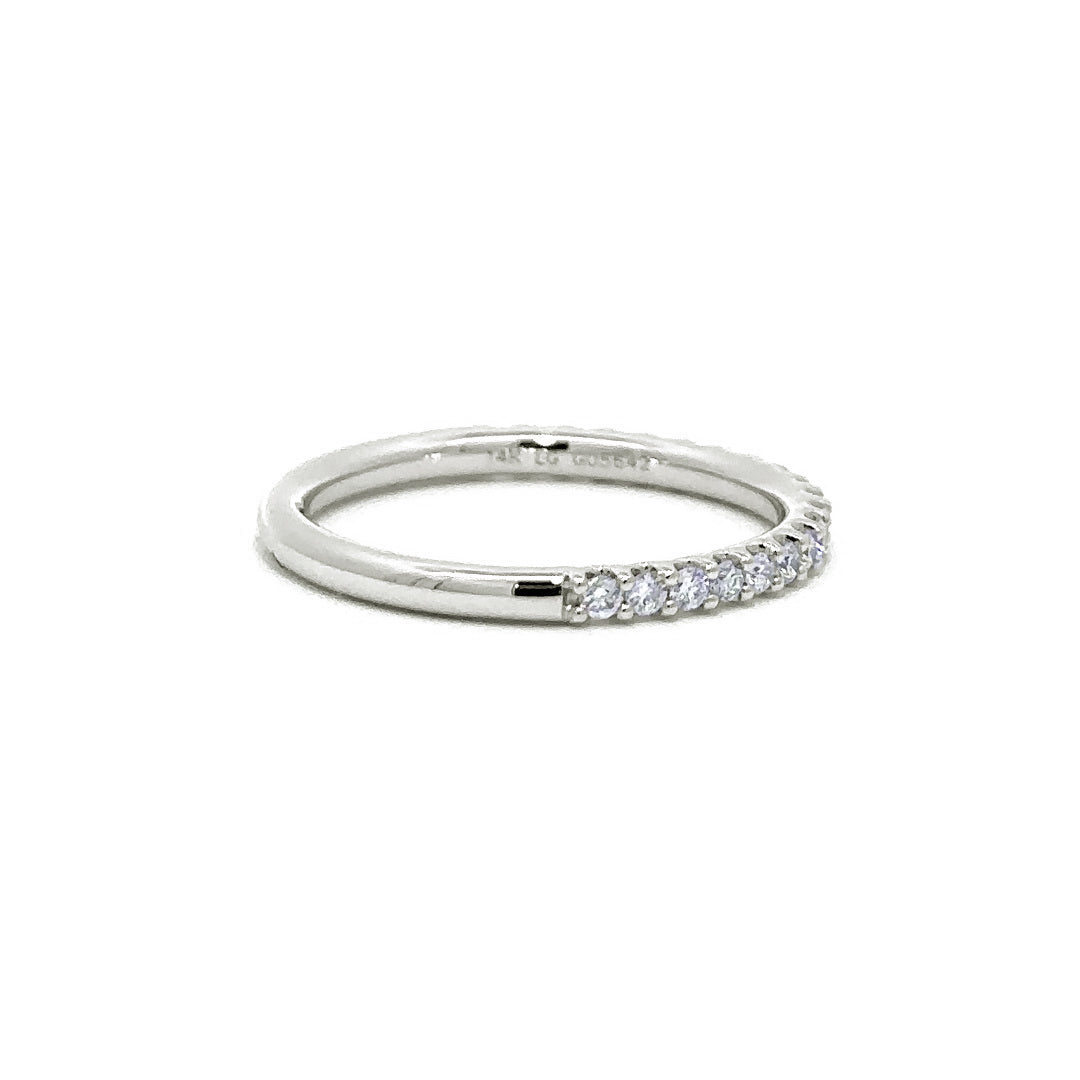 Shared Prong Ring - 14k White Gold 0.28ctw #11904