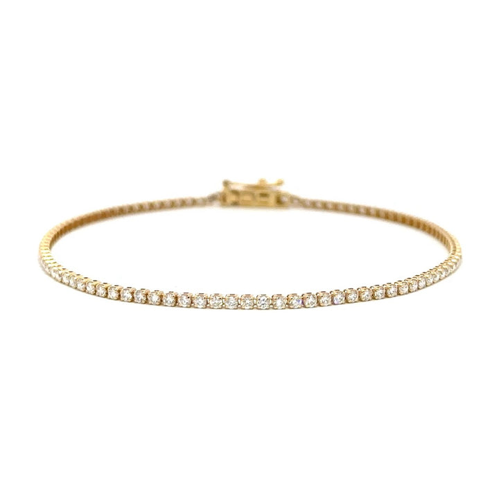 Tennis Bracelet - 14k Yellow Gold 1.25ct #11526