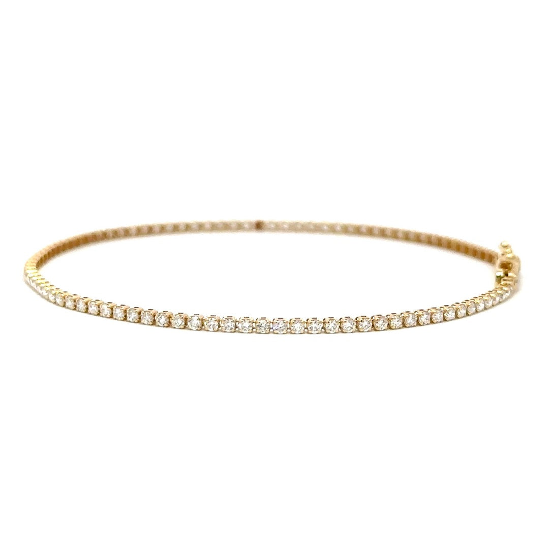 Tennis Bracelet - 14k Yellow Gold 1.25ct #11526