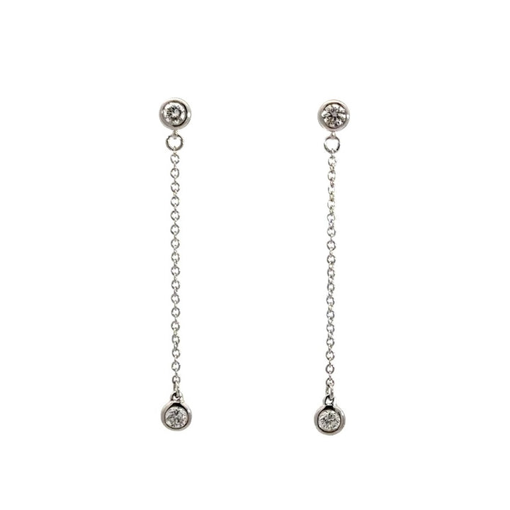 Dangle Earrings - 14k White Gold 0.25ctw #11337