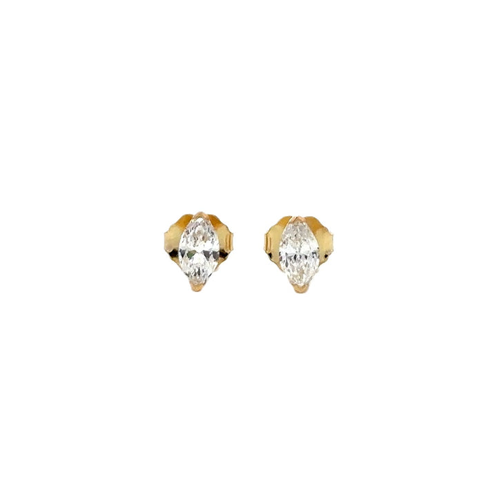 Marquise Earrings - 14k Yellow Gold 0.50ctw #11367