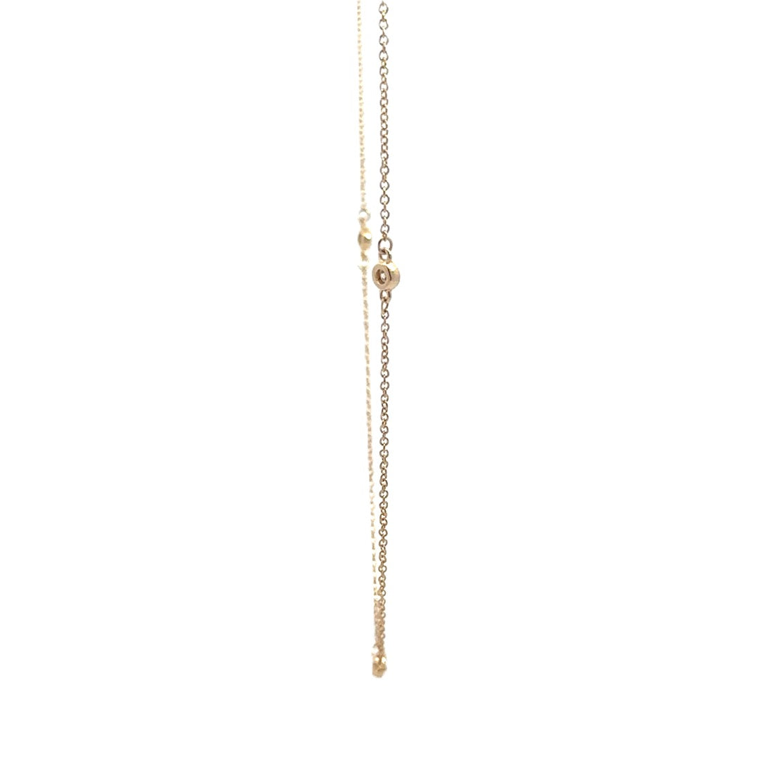 Station Necklace (Bezel-set) - 14k Yellow Gold 0.33ctw #11376