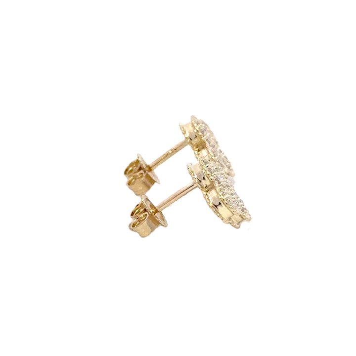 Clover Earrings - 14k Yellow Gold 0.33ctw #11945