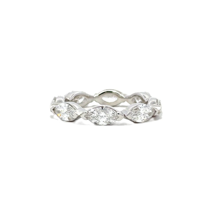 Eternity Ring (Marquise) - 14k White Gold 2.39ctw #11399