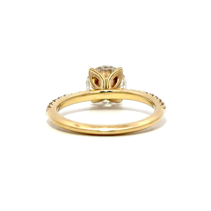 Pavé Ring (Round) - 14k Yellow Gold 1.78ct #11494