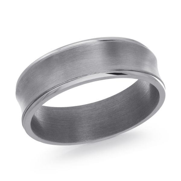 Wedding band on a white background.